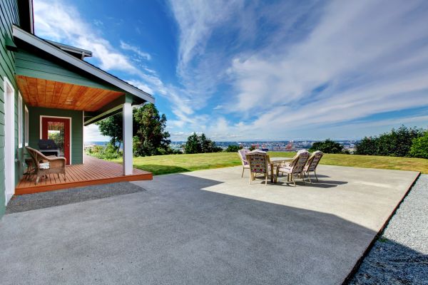 Backyard Concrete Paving in Milton