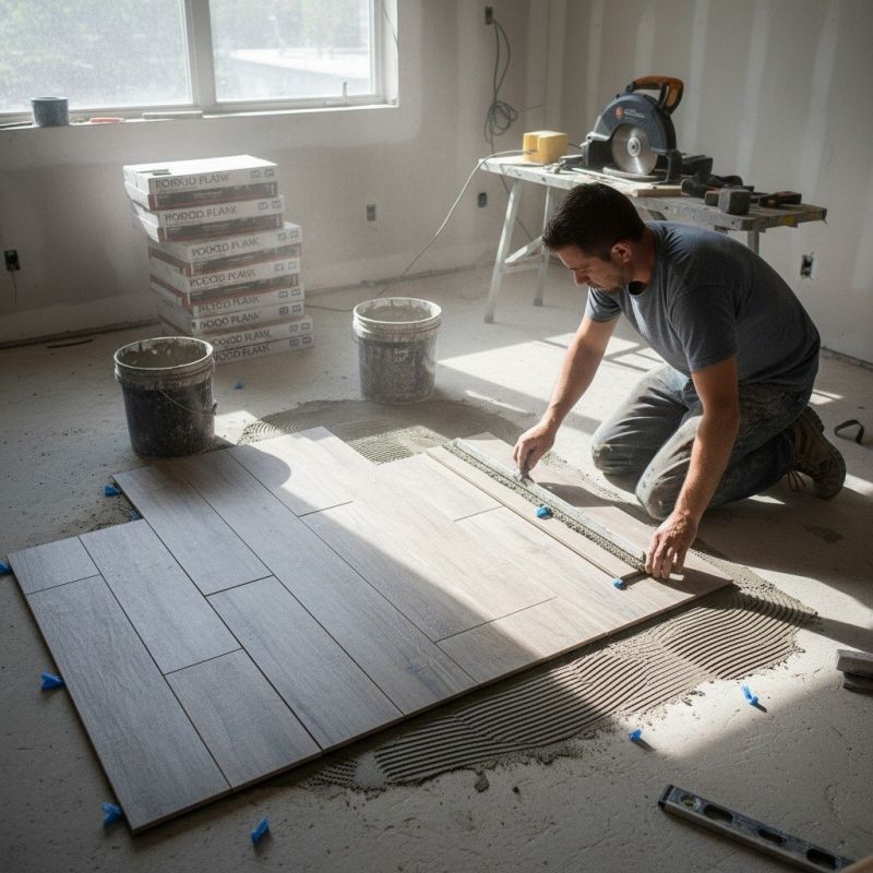 Cement Floor Installation detail
